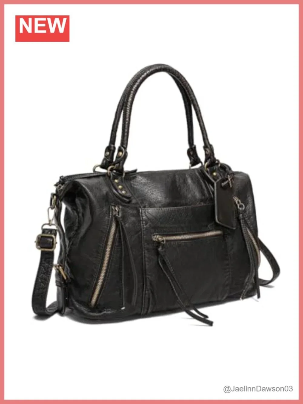 Vegan Leather Y2K Hobo Tote Purse, Large Capacity Crossbody Bag